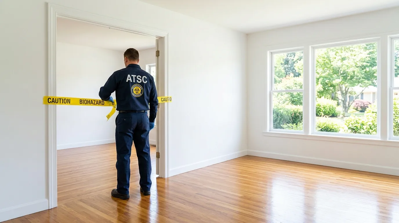 Certified biohazard cleanup crew performing Crime Scene Cleanup in Citrus Park